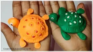 How to make turtle with polymer clay -   पॉलीमर क्ले से कछुआ कैसे बनाएं