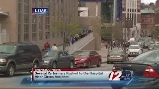 First report: 9 circus performers hurt