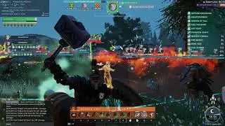 Crowfall 5.92 - CURSED GUILD - Large Chaos vs Balance Scrum at Solider's Fort