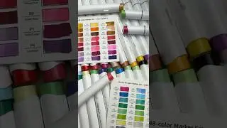 Ohuhu Honolulu Series Swatches New Art Materials to explore #markers #ohuhumarkers #swatches