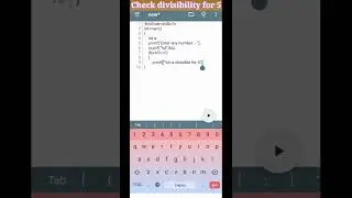 Check divisible for 5| Programming in C language #shorts #programmer #learncoding