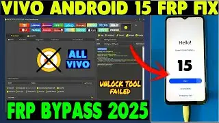 📢 All Vivo Android 15 FRP Solution 2025 | Unlock Tool Fail | Vivo FRP Bypass Without Pc