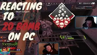 Reacting to my first 20 kill game on PC Apex Legends