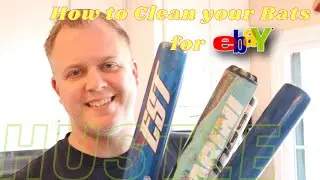 How to Clean Baseball Bats to sell on eBay - Scuffs, Marks and Pine Tar