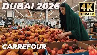 Dubai [4K] Carrefour Hypermarket & Mall Of Emirates Walking Tour 2026 🇦🇪