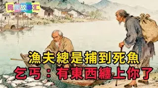 漁夫總是捕到死魚，過路乞丐提醒：有東西纏上你了 #民間故事 #聽書
