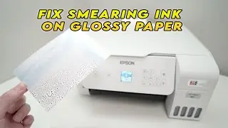 Как устранить размазывание чернил на глянцевой бумаге &mdash; принтер Epson EcoTank