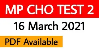 mpcho test I mp cho exam preparation 2021 I mp cho exam preparation I community health officer test2