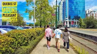Vancouver Walk 🇨🇦 - Mount Pleasant to Downtown (Narrated)