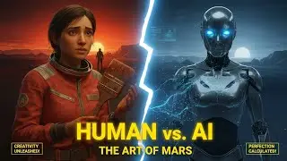 ART BATTLE on Mars: Human vs AI | Who Wins? 🎨🚀