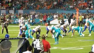 NFL 2014 Buffalo Bills at Miami Dolphins 2014/11/13 @ SunLife Stadium, 112 section / 2 row