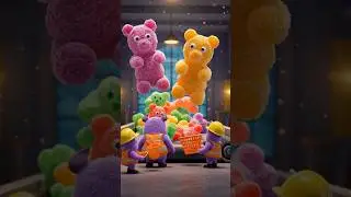 Halloween Special: How Monsters Make Perfect Gummy Bears🍬 #shorts  #halloween  #candy