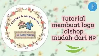 Tutorial lengkap membuat logo olshop simple