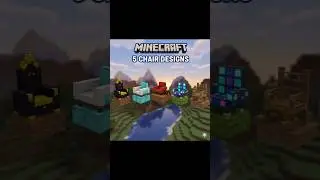 Minecraft 5 chair design 😱 #minecraft #shortsminecraft #gaming #youtube #trend #mixtape #viral