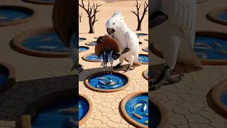 😱Parrot Saved The Fish 👀 | Ai Parrot | Ai Story | #ai #cartoon #aianimation #funny #shorts #aiart