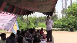 Prof. Krishna - Day 3 of hunger strike by suspended professors KY Ratnam & Tathagata (16 June 2016)