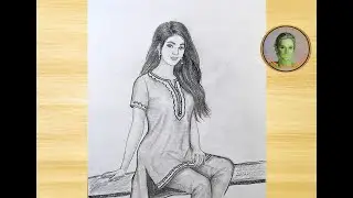 how to draw girl with kurti ||  cute girl drawing || traditional girl drawing step by step