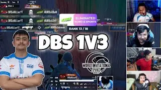 DRSxKillerYT DBS 1V3 IN PMWI ❤️&zwj;🔥 || DRS GAMING SQUAD WIPE 🇳🇵 || STREAMES REACTION 😱 - GAURABYT ||