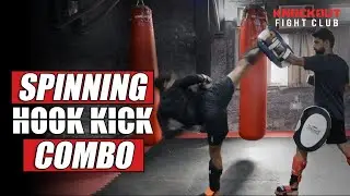Spinning Hook Kick Combo | Knockout Fight Club Delhi