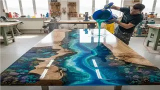 Shock! Man Breathes Life into Dead Wood with Craftsmanship and Epoxy - Rolling Waves