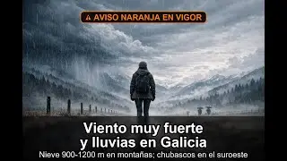 Temporal atl&aacute;ntico: 🌬️ costeros en Galicia y ❄️ nieve en monta&ntilde;as del centro-norte