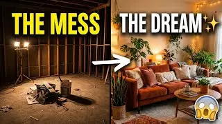 INSANE Boho Living Room Transformation! ✨ From DUMP to DREAMY 🔨🌿 (Before & After)