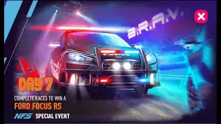 NFS No Limits | Ford Focus RS B.R.A.V.O. Event | 260 Gold Spent | Day 7 Retrubition | NFSNL
