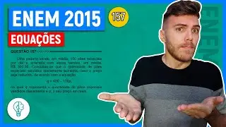🛑157 Enem 2015 - EQUAÇÕES - Uma padaria vende, em média, 100 pães especiais por dia e arrecada com