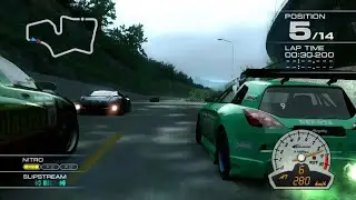 Ridge Racer 7 Maker's Trial GENERAL RESOURCE with Jujak at Laketop Parkway R [Driver's view]