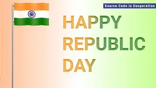CSS INDIAN FLAG WAVE EFFECT USING HTML & CSS ONLY | INDIAN FLAG ANIMATION EFFECT