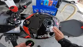 Using the new TWM Gas Cap on my Aprilia Why it's easier   HD 1080p