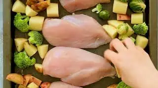Honey Ginger Chicken Sheet Pan Dinner