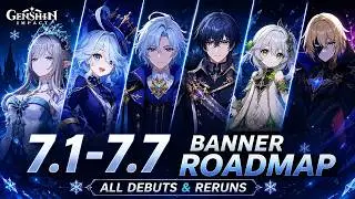 SNEZHNAYA 7.1–7.7 BANNER ROADMAP — ALL NEW CHARACTERS & RERUNS | Genshin Impact