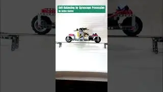Lego Gyro-X Car Prototype Mk-1 (Self-Balancing on Steel Rod) ー レゴジャイロカー