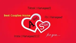 Couples |A &S| Hanaqaad Official