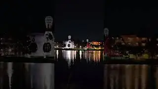Disney's Skyliner at Night
