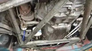 Lotus Esprit V8 running on the hoist.