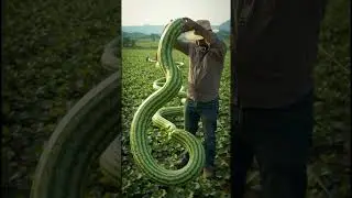 Farmer Grows Super Snake-Shaped Watermelon 😱🍉 | Not a Snake &ndash; Real