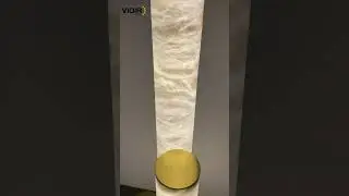 The Piped Alabaster Floor Lamp Adds Decorative Lighting to Your Space #Vidirlighting