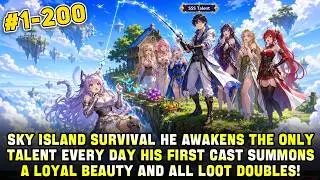 Floating Island Survival: He Fishes Up a 100%-Loyal Goddess Partner Daily and Builds a Babe Army!