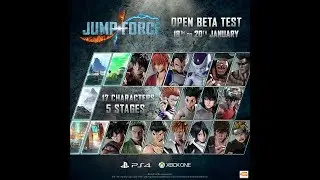 Jump Force (XB1/PS4) Open Beta - Full Character Selection Screen [1080p 60fps]
