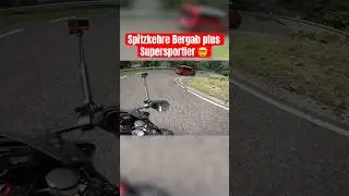 Supersportler + Spitzkehre = Horror 😳 #motorcycle #bikelife #gopro