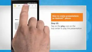 How to create presentations on Android&trade; phone :Tutorial