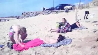 humor op het strand