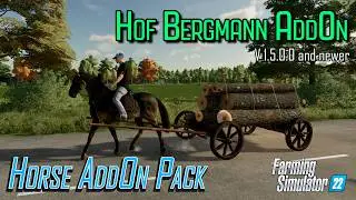 🚨 Horse Drawn Trailers and Tools 🚨 Hof Bergmann 1.5 AddOn
