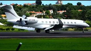 QATAR EXECUTIVE G700 | Landing at Lajes Terceira Island Azores