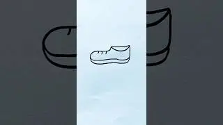 How to Draw a Shoe Step by Step | Shoe Drawing Simple | #shorts #youtubeshorts #shoes #shoe #art