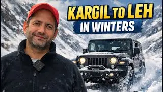 Каргил &mdash; Лех зимой ❄️ | Поездка по заснеженным Гималаям | Экстремальное автопутешествие