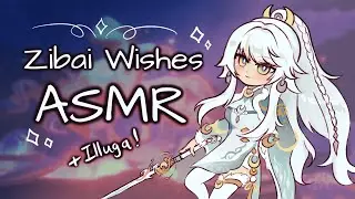 wishing for zibai! ✧˖&deg;. genshin asmr .&deg;˖✧ binaural whispers, keyboard + hand sounds