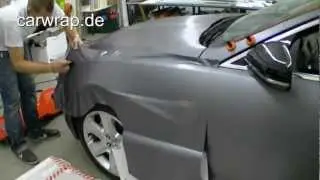 Carwrap Carwrapping Autofolierung Folierung Jaguar XF steel brushed